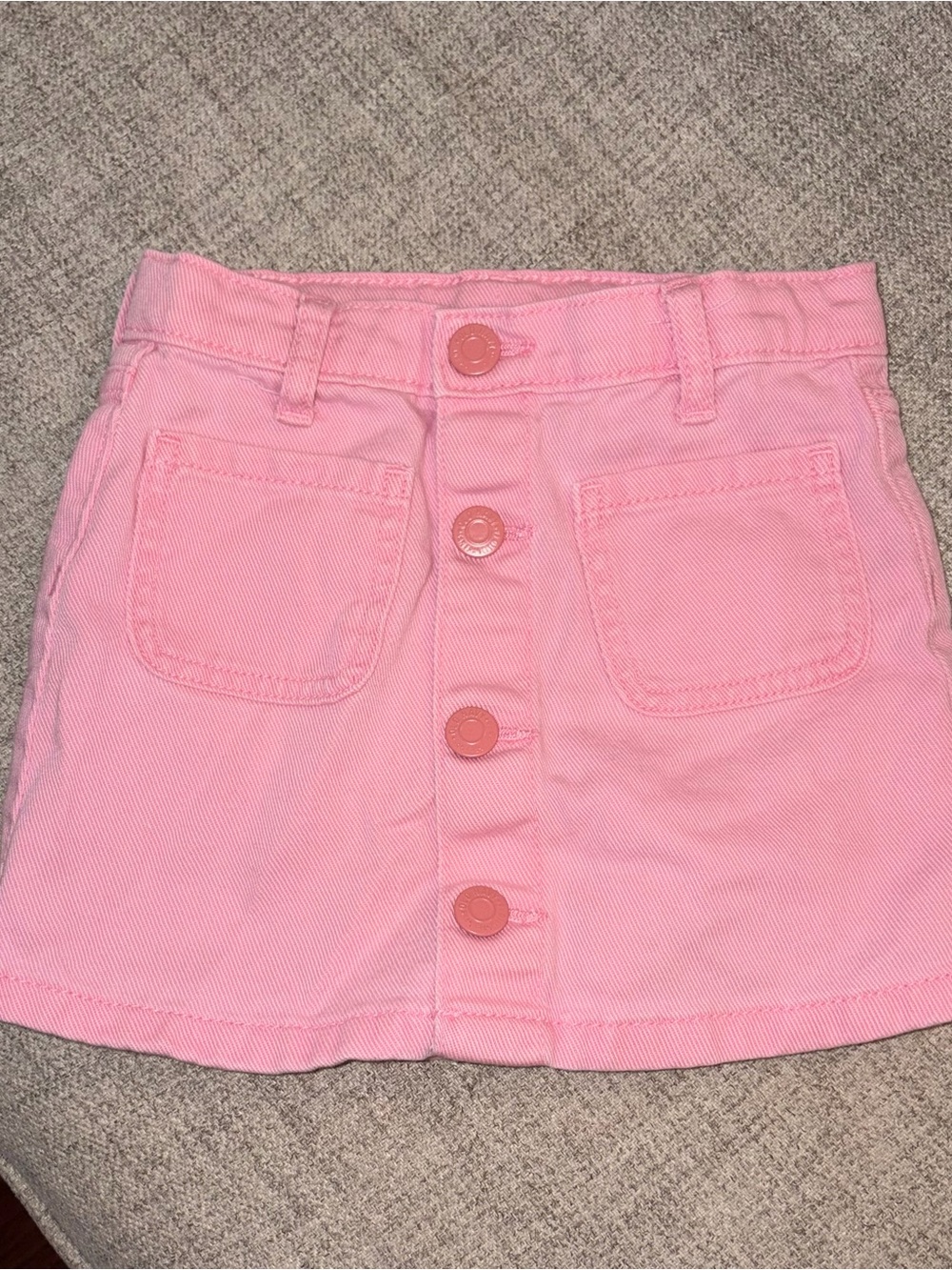 Old Navy Pink Button-Front Mini Skirt